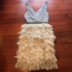 👠beaded waist occasion dress